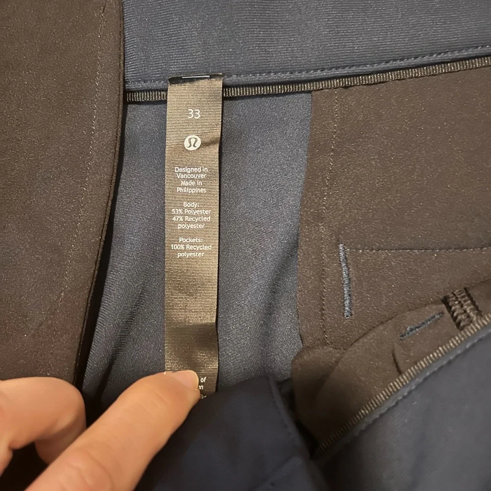 lululemon athletica Navy Slim-Fit Dress Pants